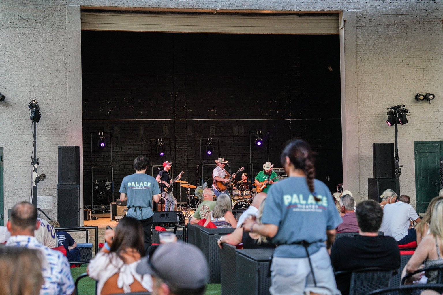 The Palace staff serving people at an event