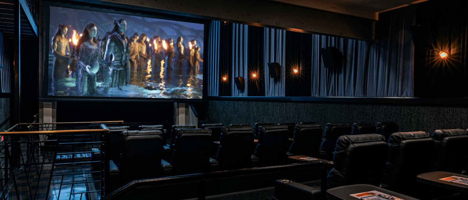 Auditorium seats and screen
