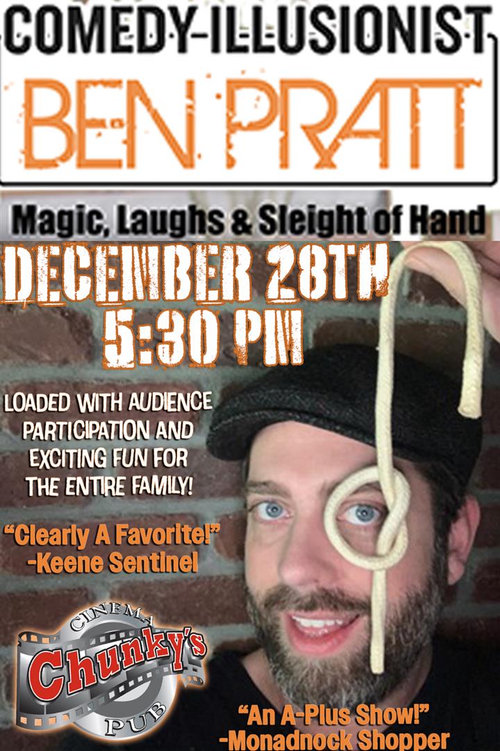 COMEDY ILLUSIONIST: BEN PRATT 12/28 Movie Poster