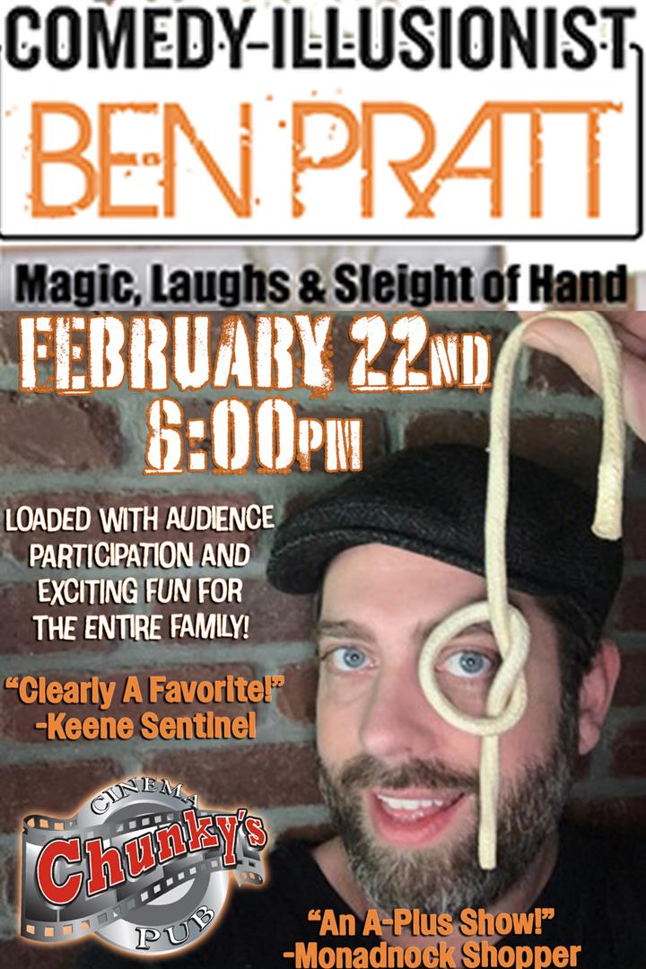 COMEDY ILLUSIONIST - BEN PRATT! 02/22/26 Movie Poster