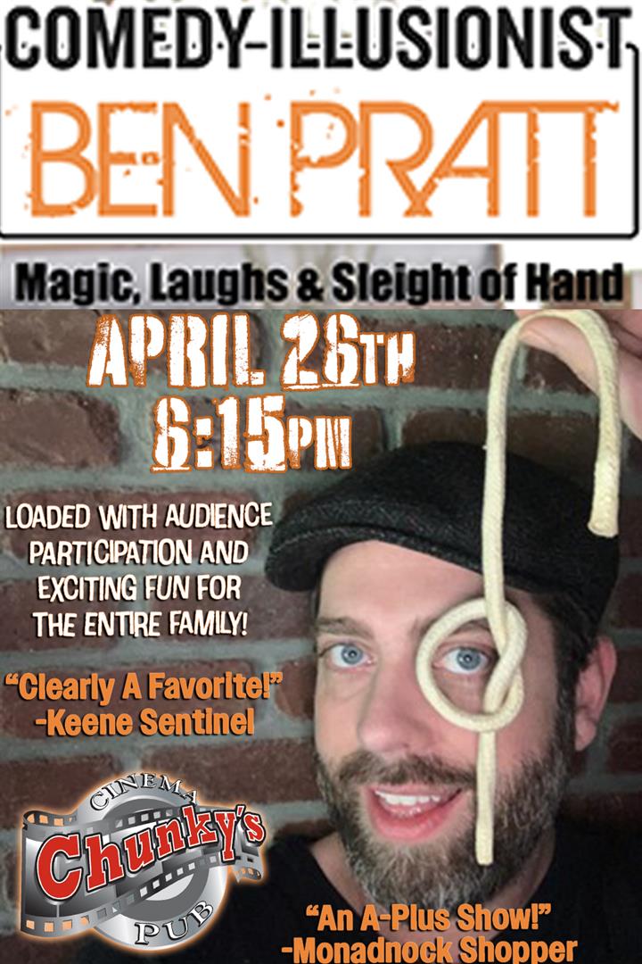 COMEDY ILLUSIONIST: BEN PRATT 04/26/26 Movie Poster
