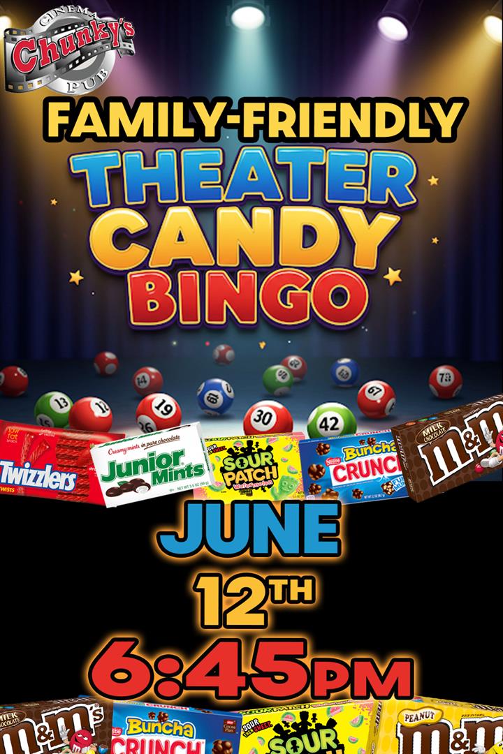 LIVE THEATER CANDY BINGO! 06/12/26 Movie Poster