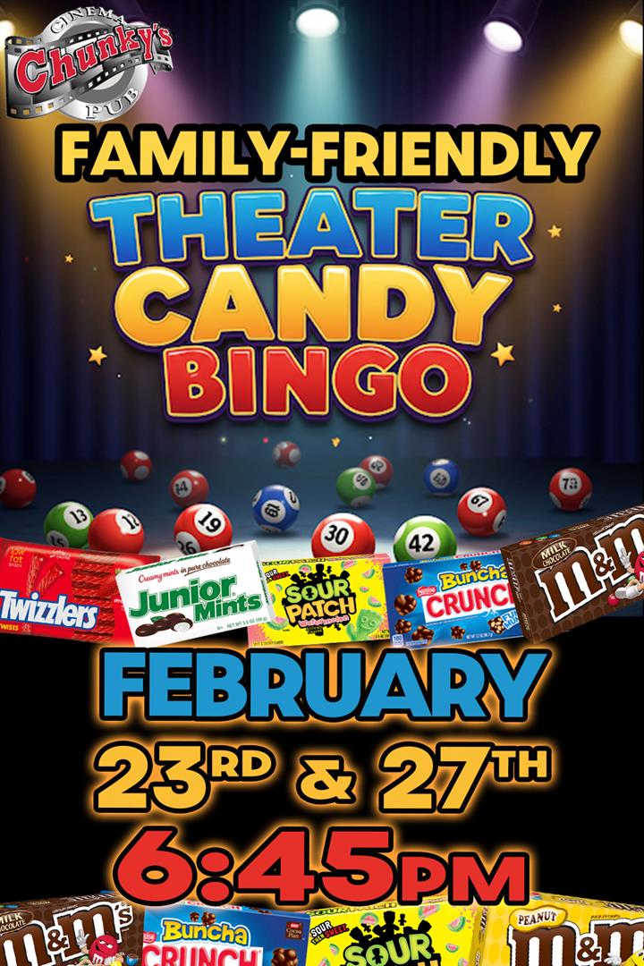 LIVE THEATER CANDY BINGO! 02/23/26 Movie Poster