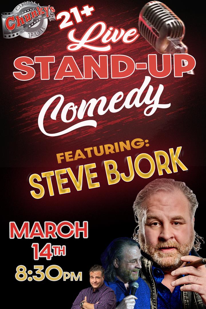 LIVE 21+ COMEDY NIGHT: STEVE BJORK! 03/14/26 Movie Poster