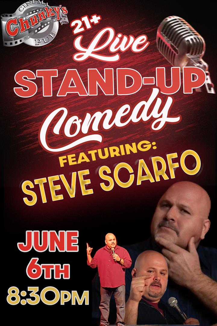 LIVE 21+ COMEDY NIGHT: STEVE SCARFO! 06/26 Movie Poster