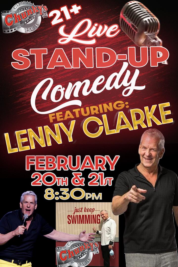 LIVE 21+ COMEDY NIGHT: LENNY CLARKE 2/20 & 2/21 Movie Poster