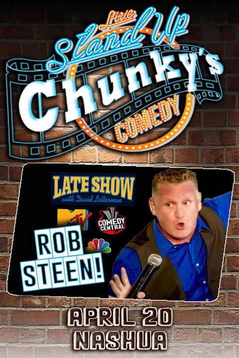 LIVE COMEDY FEATURING ROB STEEN! 4-20-24 poster