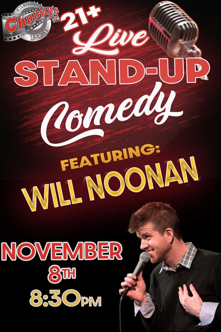 LIVE 21+ COMEDY NIGHT: WILL NOONAN 11/08 Movie Poster