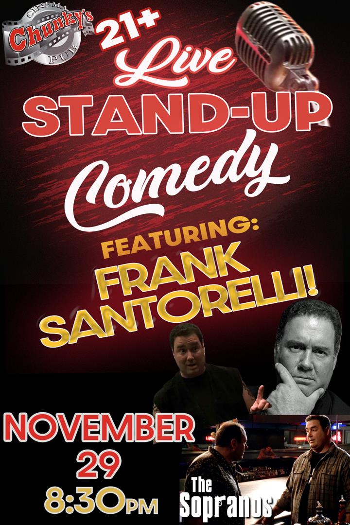 LIVE 21+ COMEDY NIGHT: FRANK SANTORELLI! 11/29 Movie Poster
