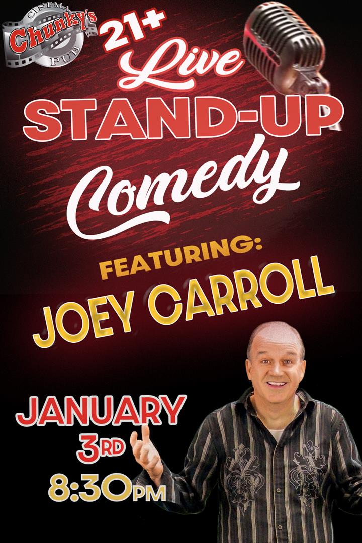 LIVE 21+ COMEDY NIGHT: JOEY CARROLL 1/03 Movie Poster