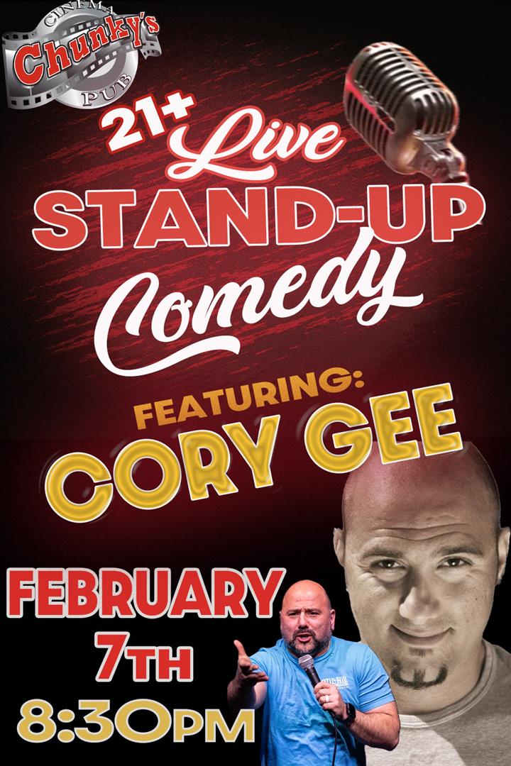 LIVE 21+ COMEDY NIGHT: CORY GEE!  2/07 Movie Poster