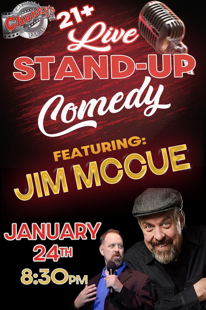 LIVE 21+ COMEDY NIGHT: JIM MCCUE 1/24 Movie Poster