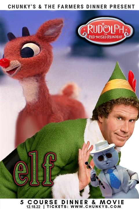 RUDOLPH & ELF 5-COURSE DINNER PARTY! poster