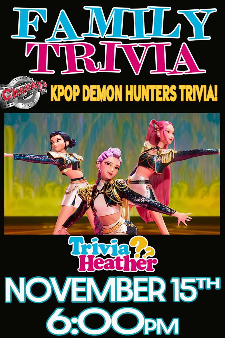 LIVE FAMILY TRIVIA: KPOP DEMON HUNTERS! 11/15 Movie Poster