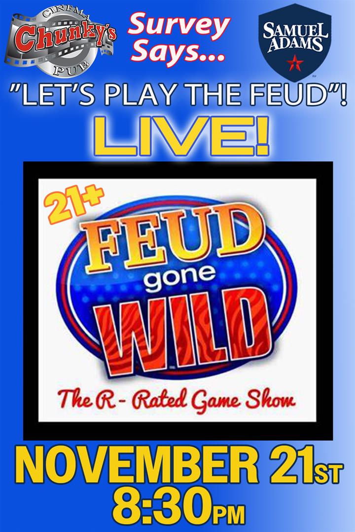 21+ FEUD GONE WILD - LIVE GAME SHOW! 11/21 Movie Poster