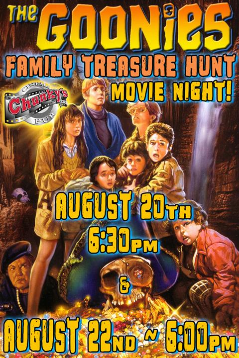 GOONIES TREASURE HUNT MOVIE NIGHT! 2026 poster