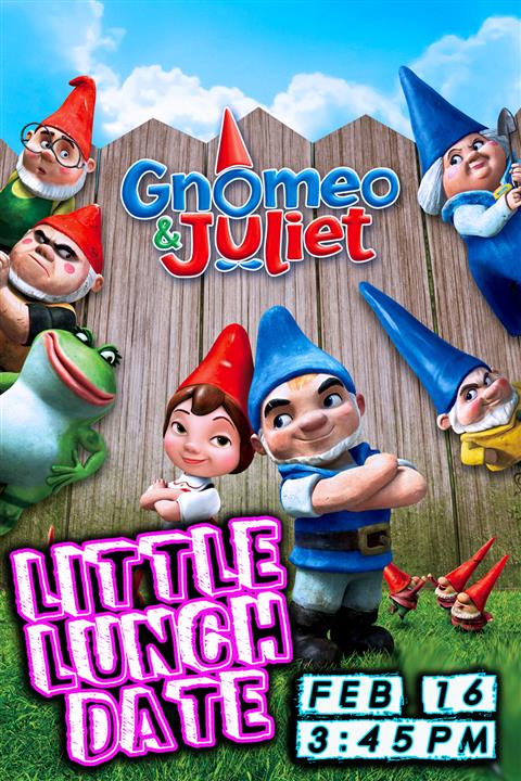 LITTLE LUNCH DATE - GNOMEO & JULIET poster