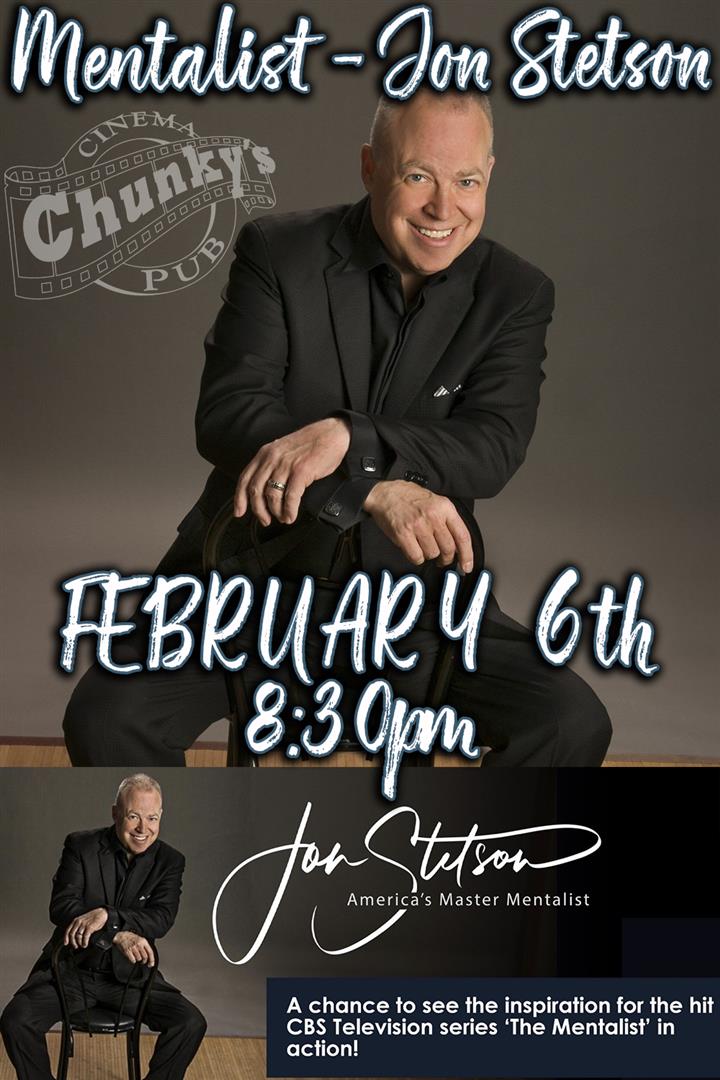 LIVE 18+ MENTALIST: JON STETSON 02/06 Movie Poster