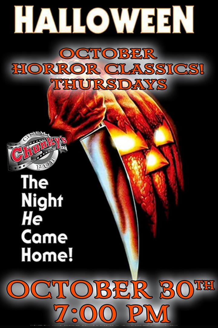 OCTOBER HORROR CLASSICS: HALLOWEEN 10/30 Movie Poster