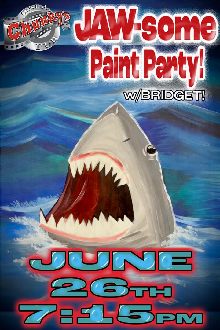 PAINT PARTY: JAW-SOME! 06/26/26 Movie Poster