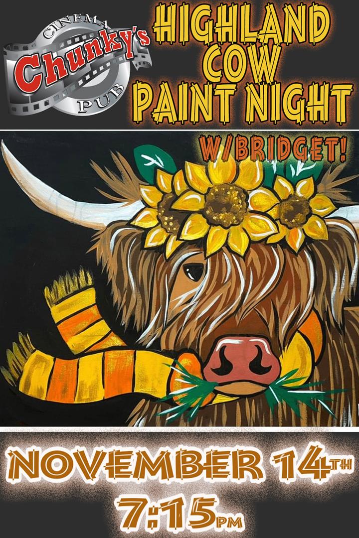 PAINT NIGHT: HIGHLAND COW! 11/14 Movie Poster