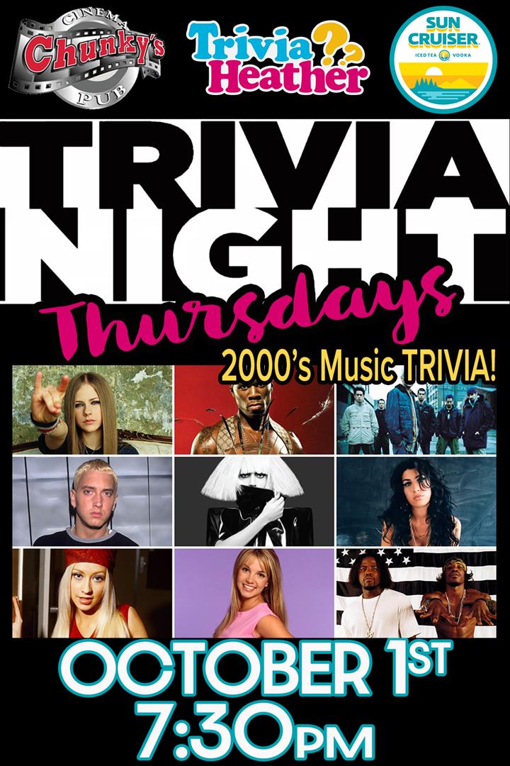 18+ LIVE TRIVIA NIGHT: 2000'S MUSIC! 10/01/26 Movie Poster