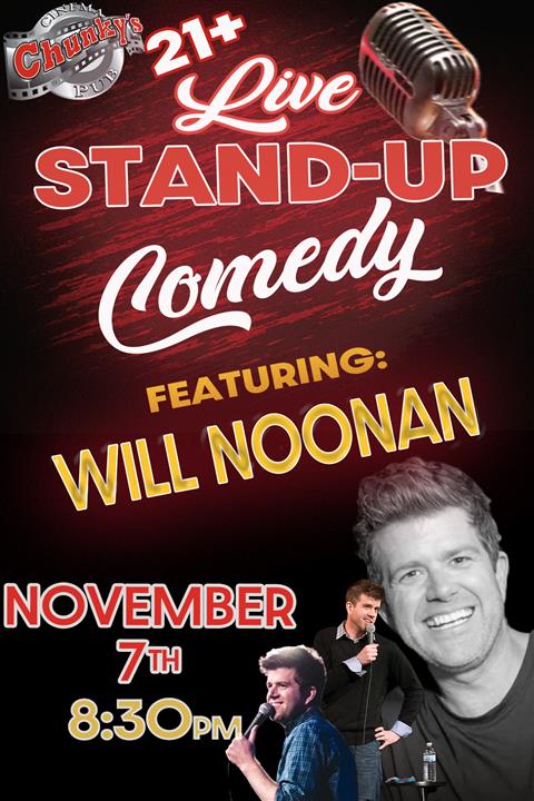 LIVE 21+ COMEDY: WILL NOONAN! 11/07/26 poster