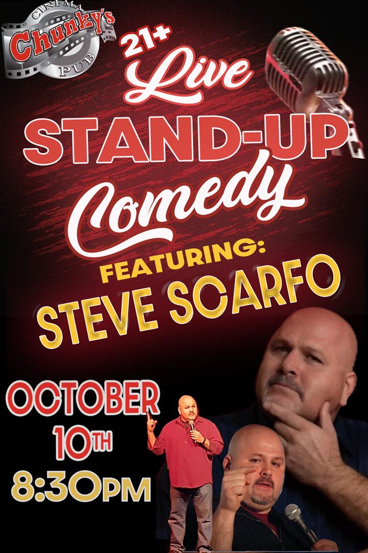 LIVE 21+ COMEDY: STEVE SCARFO! 10/10/26 Movie Poster