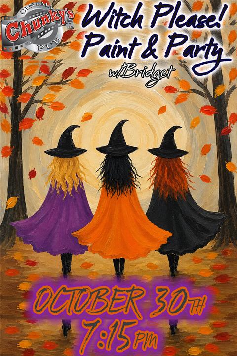 PAINT PARTY: WITCH PLEASE! 10/30/26 poster