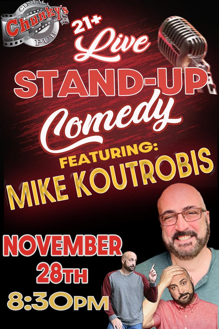 LIVE 21+ COMEDY: MIKE KOUTROBIS! 11/28/26 Movie Poster