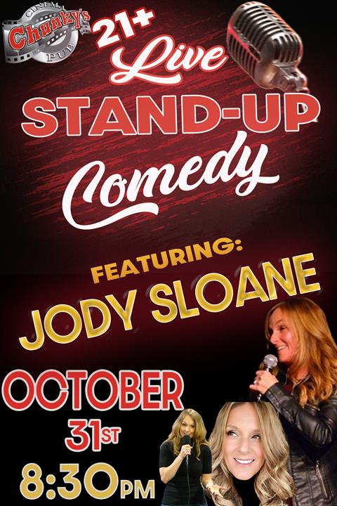 LIVE 21+ COMEDY: JODY SLOANE! 10/31/26 poster