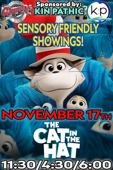 SENSORY FRIENDLY SHOWING: CAT IN THE HAT 11/17 poster