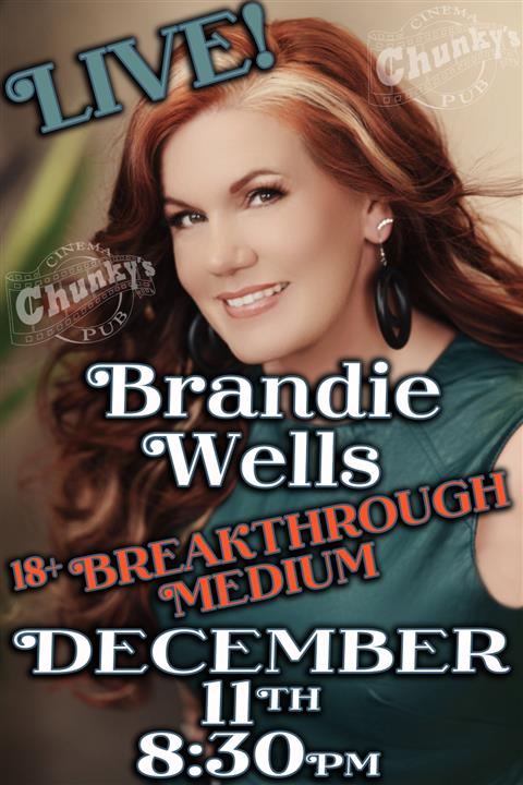 18+ LIVE SPIRIT MEDIUM: BRANDIE WELLS! 12/11/26 poster