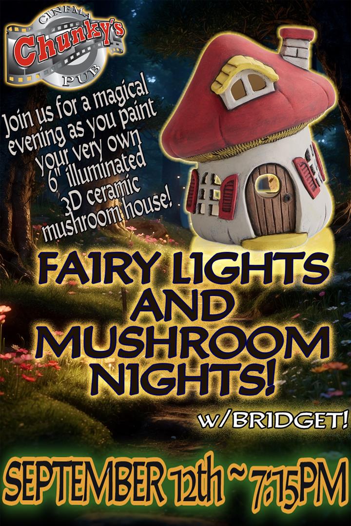 PAINT & PARTY: FAIRY LIGHTS & MUSHROOM NIGHTS! 09/12/26 Movie Poster