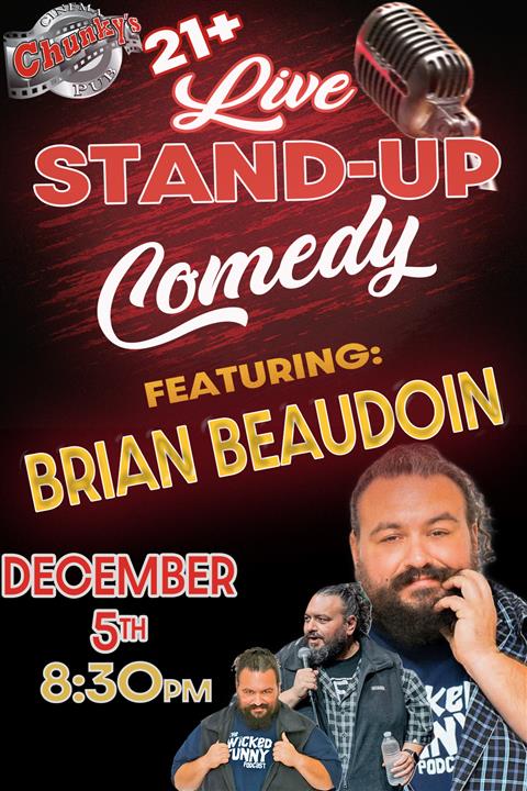LIVE 21+ COMEDY: BRIAN BEAUDOIN 12/05/26 poster
