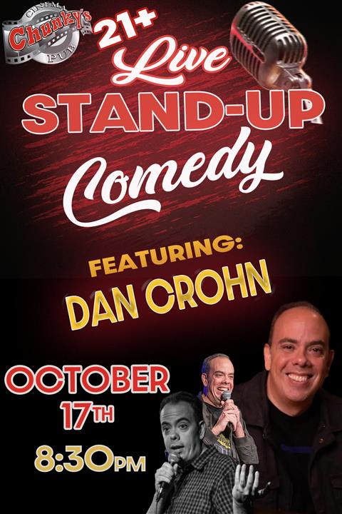 LIVE 21+ COMEDY: DAN CROHN 10/17/26 poster