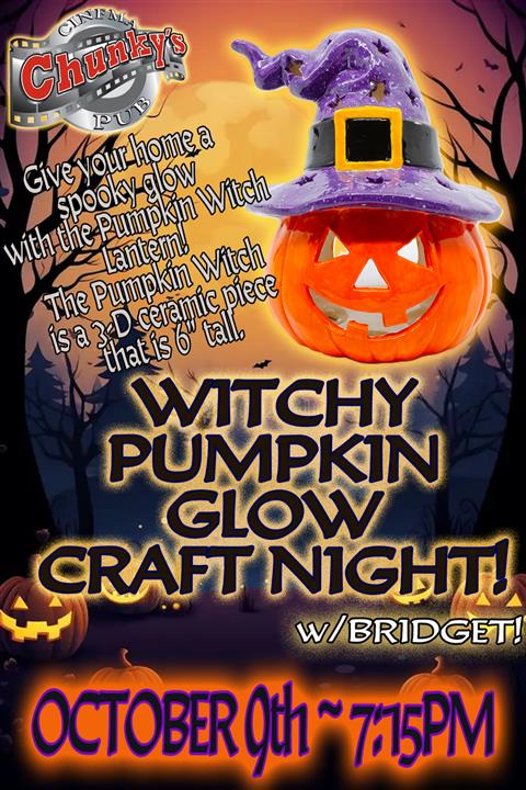 PAINT & PARTY: WITCHY PUMPKIN GLOW! 10/09/26 poster