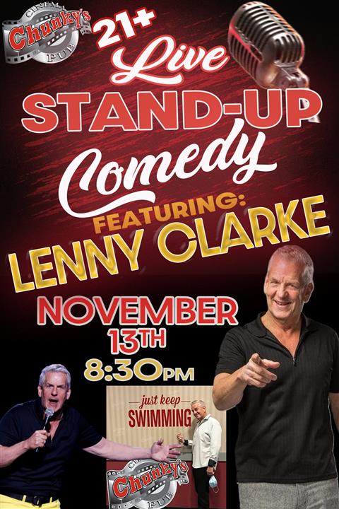 LIVE 21+ COMEDY: LENNY CLARKE! 11/13/26 poster
