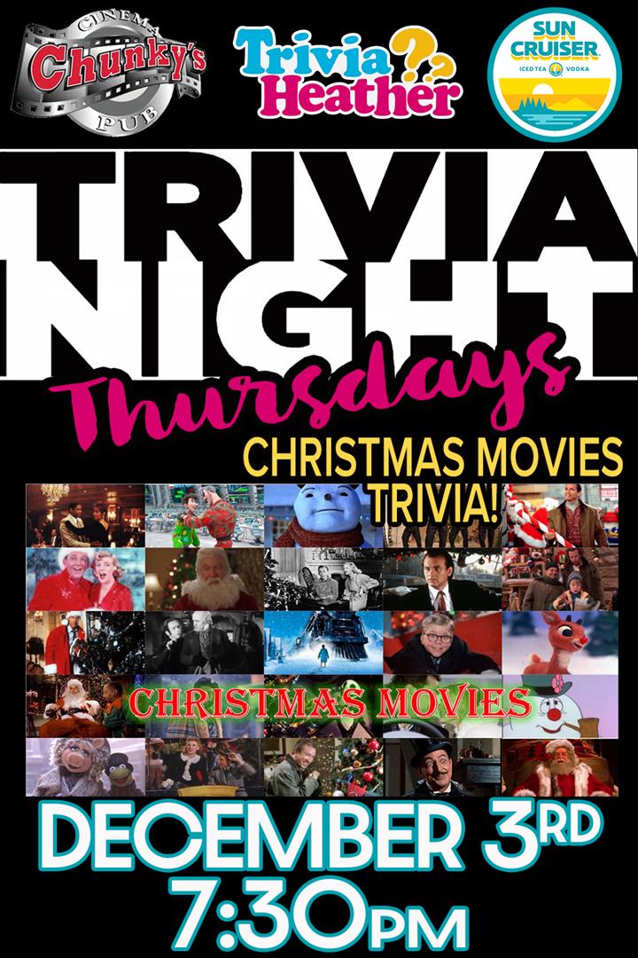 18+ LIVE TRIVIA NIGHT: CHRISTMAS MOVIES! 12/03/26 Movie Poster