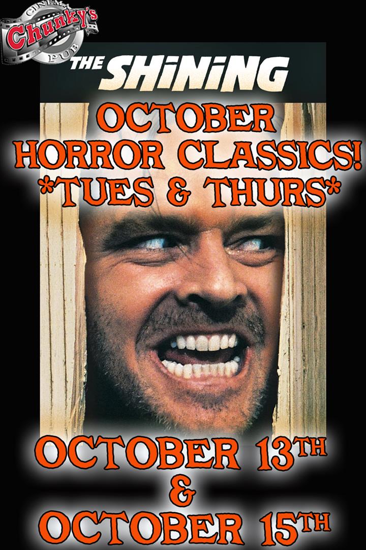 HORROR CLASSICS 2026: THE SHINING! 10/13 & 10/15 Movie Poster