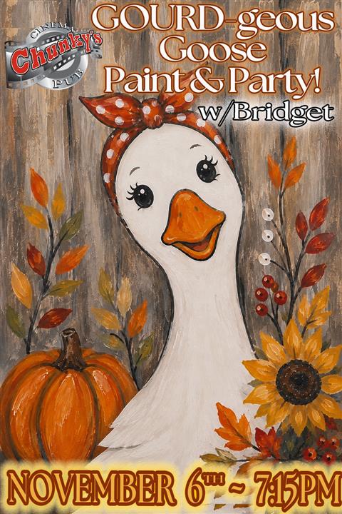 PAINT PARTY: GOURD-GEOUS GOOSE! 11/06/26 poster