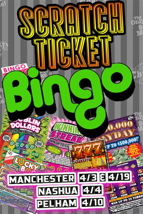 21+ SCRATCH TICKET BINGO! APRIL 2024 poster