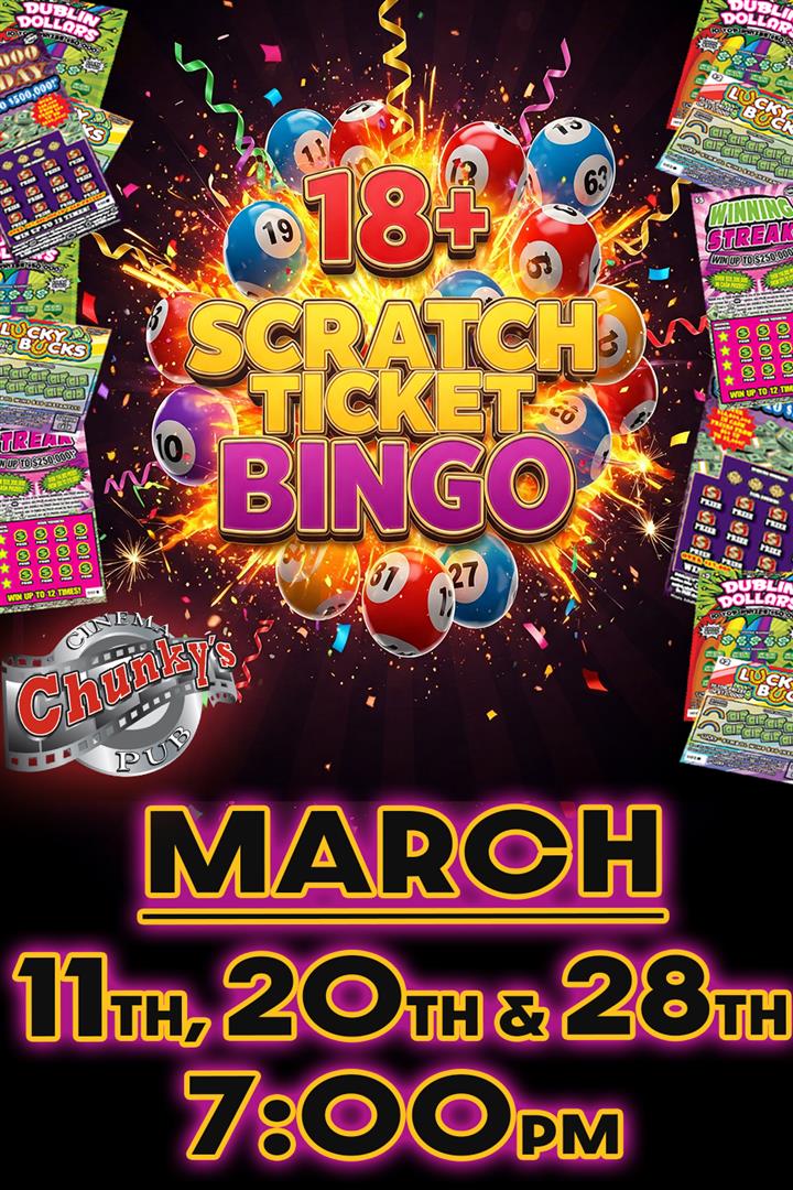 18+ LIVE SCRATCH TICKET BINGO NIGHT! 03/11/26 Movie Poster