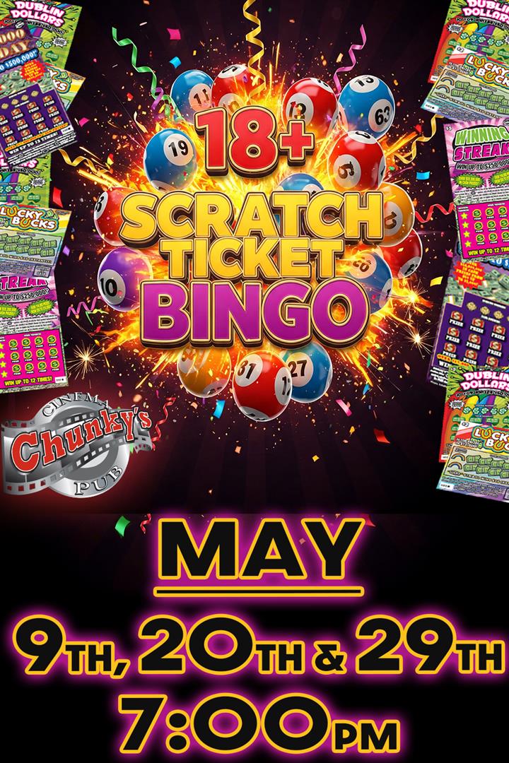 18+ LIVE SCRATCH TICKET BINGO NIGHT! 05/20/26 Movie Poster