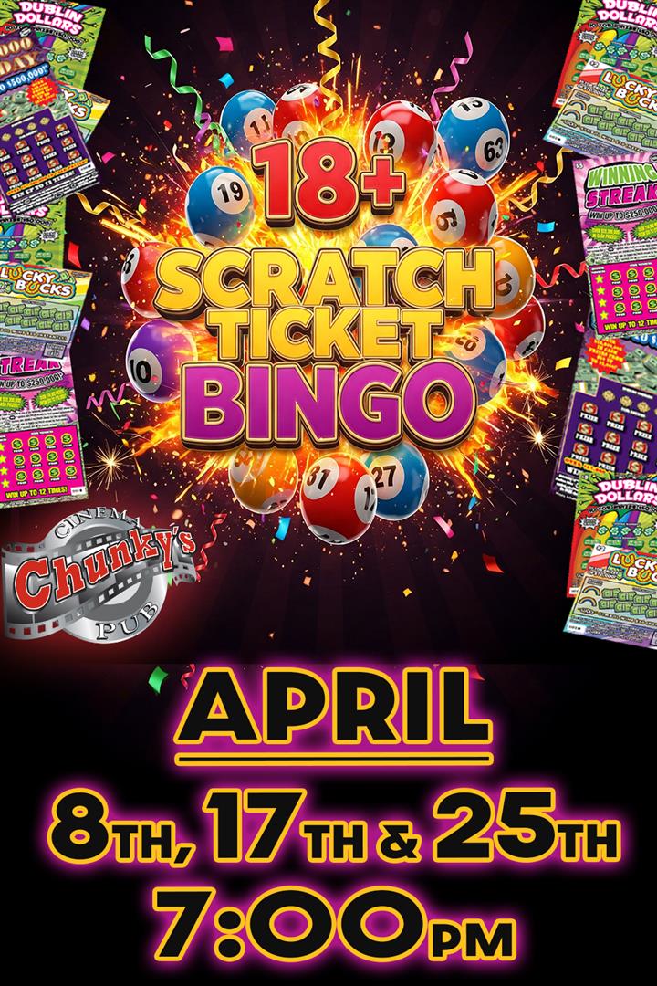 18+ LIVE SCRATCH TICKET BINGO NIGHT! 04/08/26 Movie Poster