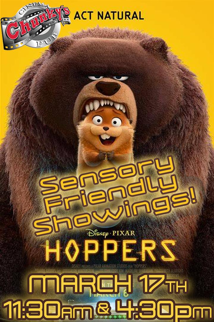 SENSORY FRIENDLY: HOPPERS! Movie Poster