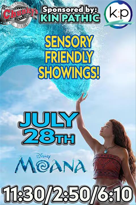 SENSORY FRIENDLY: MOANA! 07/28 poster
