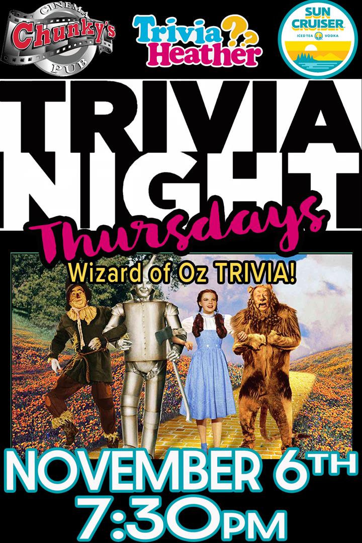 18+ LIVE TRIVIA NIGHT: THE WIZARD OF OZ! Movie Poster