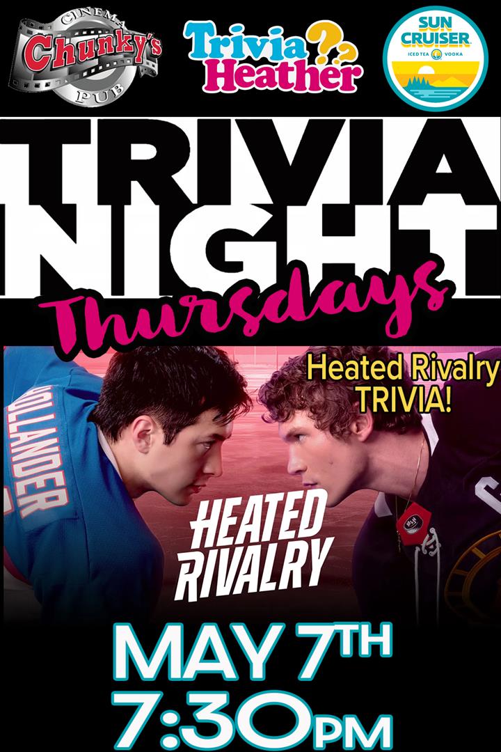 18+ LIVE TRIVIA NIGHT: HEATED RIVALRY! 05/07/26 Movie Poster