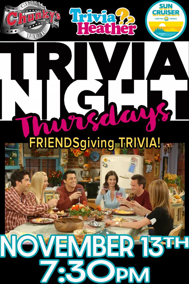 18+ LIVE TRIVIA NIGHT: "FRIENDS"GIVING! Movie Poster